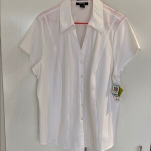 White stretch blouse NWT